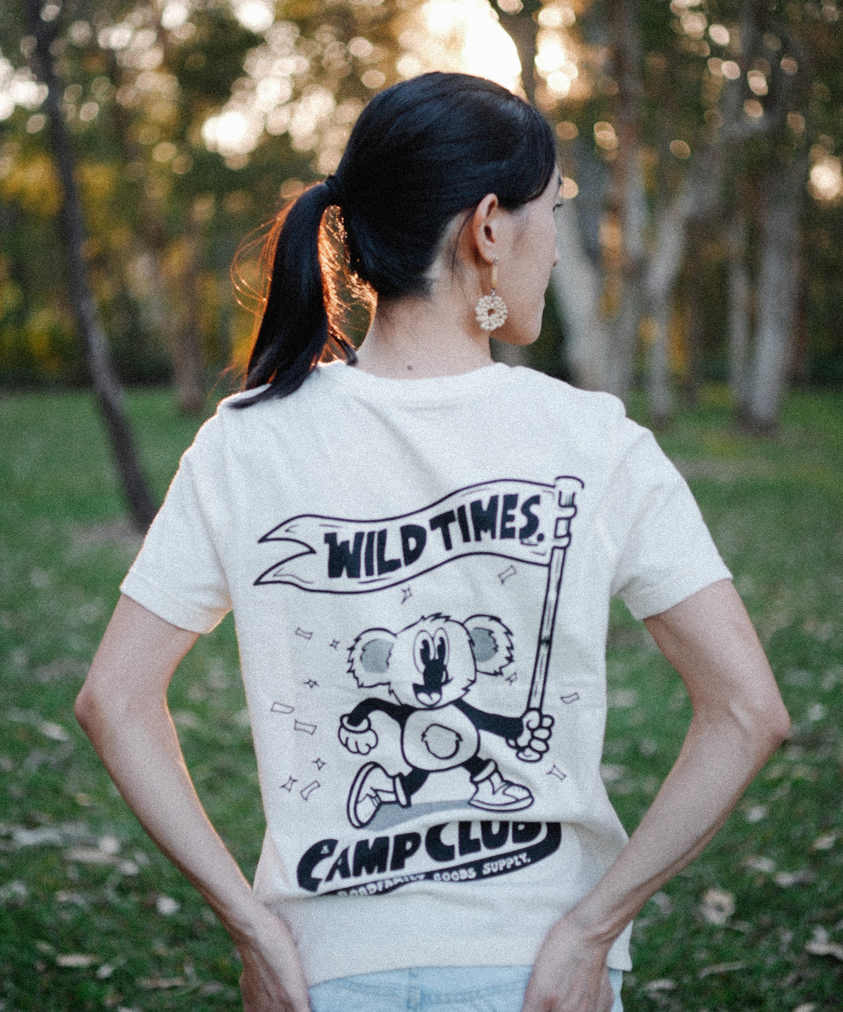 Wild Times Camp Club T-shirt | Natural Raw